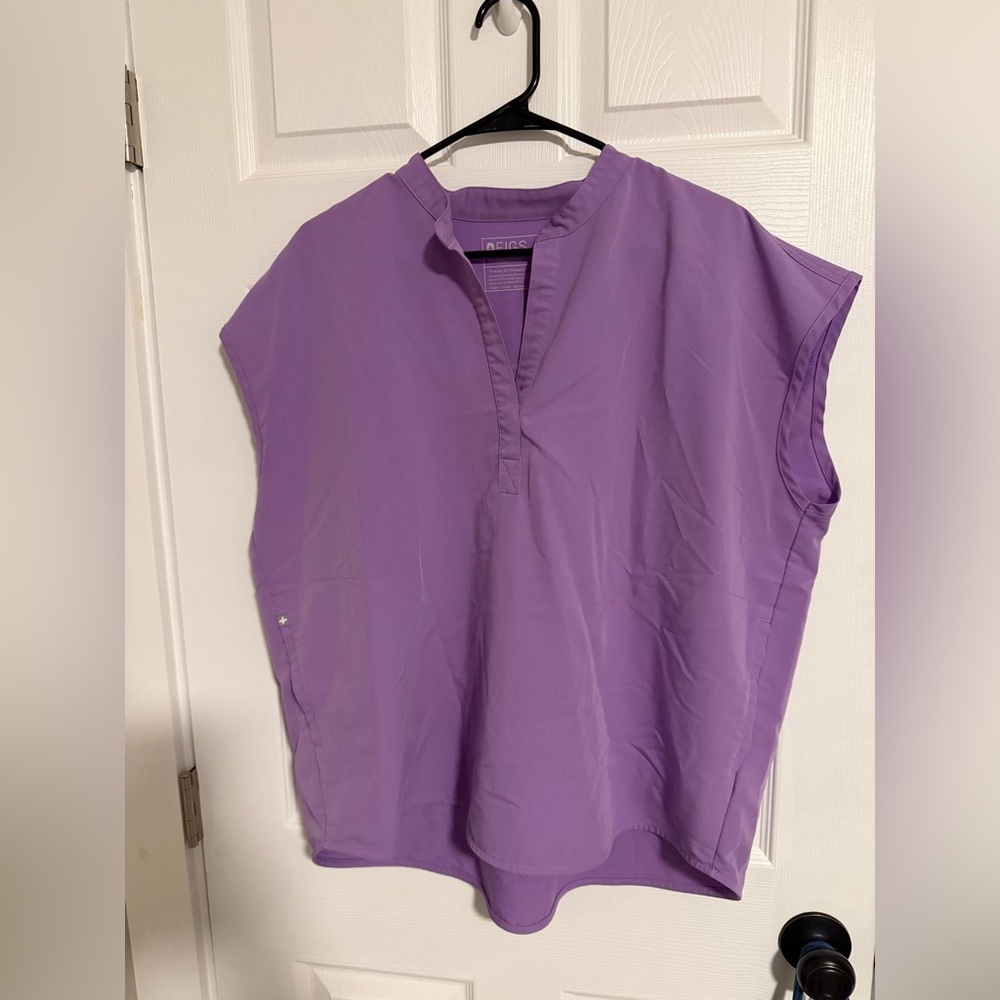 Figs women’s scrub set purple xl